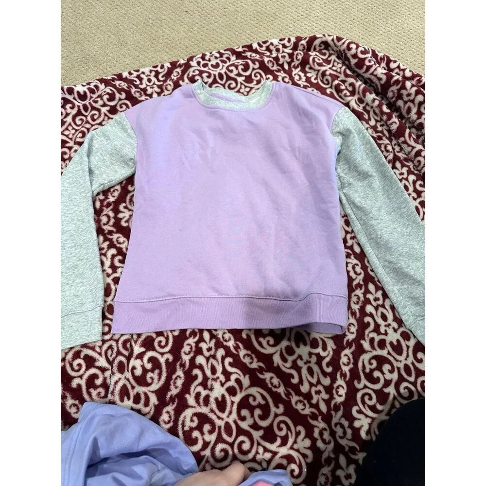6 FOR $15 Athletic works 10/12 purple sweatshirt NWT